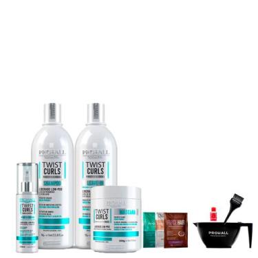 Imagem de Kit Professional Ultra Hidratante Twist Curls Low Poo 1L  Prohall