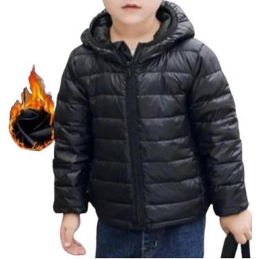 Imagem de Jaqueta Bobojaco infantil Puffer Matelada - Gresco, Preto, 8