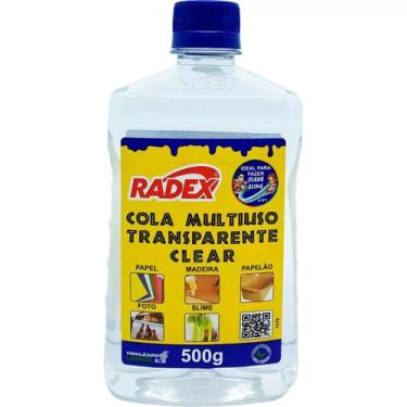 Imagem de Cola multiuso transparente 500g Radex ideal para slime