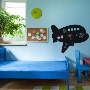 Imagem de Adesivo de Parede Lousa Avião - Quartinhos