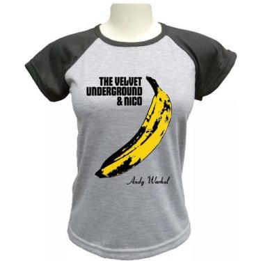 Imagem de Camiseta Babylook Velvet Underground & Nico - alternativo basico, Cinz