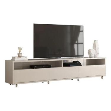 Imagem de Rack para tv aspen 2,20 largura off white - Village Móveis