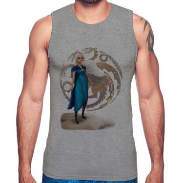 Imagem de Regata Daenerys Targaryen Art - Foca na Moda, Cinza, G