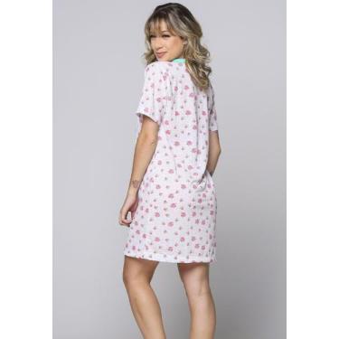 Imagem de Kit 3 Camisolas Maternidade Vekyo Com Botão Na Frente Manga Curta, Sor