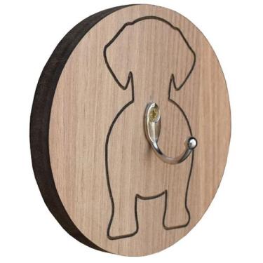 Imagem de Porta-Guia Pet Organizador Chaveiro Coleiras MDF - Maderacco