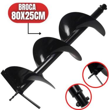 Imagem de Broca para Perfurador de Solo 80x25cm Encaixe de 20mm Para Vulcan, Von