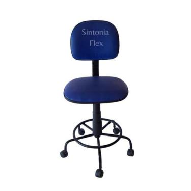 Imagem de Cadeira  secretaria  com regulagem de altura a gás - base de ferro - r