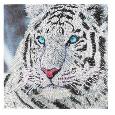 Imagem de Artesanato Pintura Diamante Diy 30X30 PARCIAL - TIGRE R8133 - PPSHOP