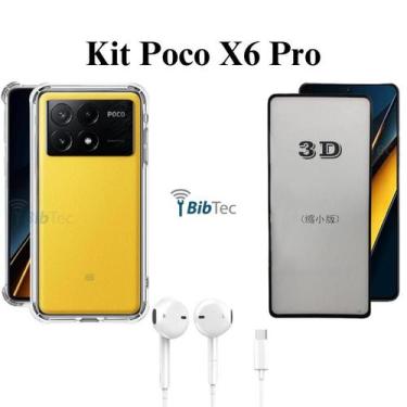 Imagem de Kit Completo Capa + Película 3D de Vidro para Xiaomi Poco X6 PRO + Ace