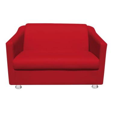 Imagem de Namoradeira Tilla Decorativa 2 Lugares Vermelho - Neros Interiores