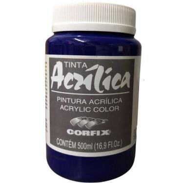 Imagem de Tinta Acrílica Corfix 500ml G1 Escolha A Cor , AZUL FTALO