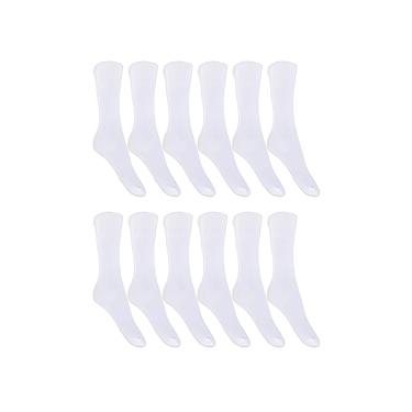 Imagem de Kit 12 Pares de Meias de Futebol Poliamida Juvenil - 33/37