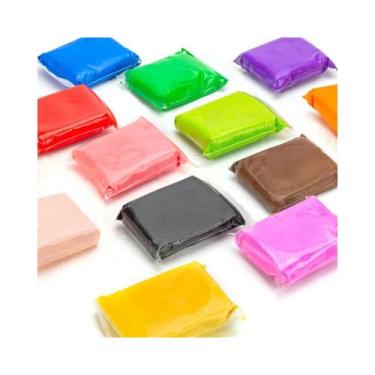 Imagem de Massa de EVA Pula e Molda Dinossauros 30 cores 300g - Magic