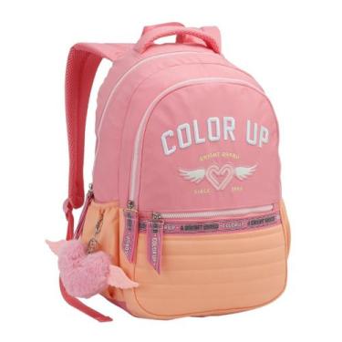 Imagem de Mochila Escolar Feminina ColorUp Para Notebook - Seanite, Rosa