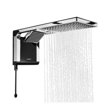 Imagem de Chuveiro Acqua Duo 7510104 Lorenzetti 7800W Preto 220V, Preto e Cromad