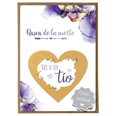 Imagem de Joli Coon Cartão de raspar Vas a ser tio - com envelope - Anunciar embarazo tio