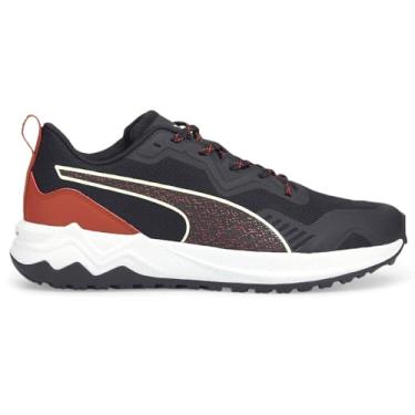 Imagem de PUMA Tênis de corrida masculino Better Foam Xterra - Preto, Preto-chili Oil-efervescente amarelo, 45