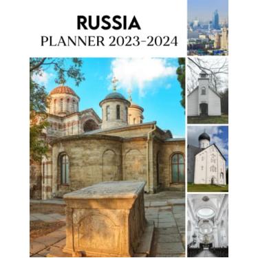 Imagem de 2023-2024 Monthly Planner Russia: Monthly Daily Planner 2023-2024, Russia Perfect Organizer For Men Women Dad Mom, 2023 Planner Christmas Gifts For Student Teacher