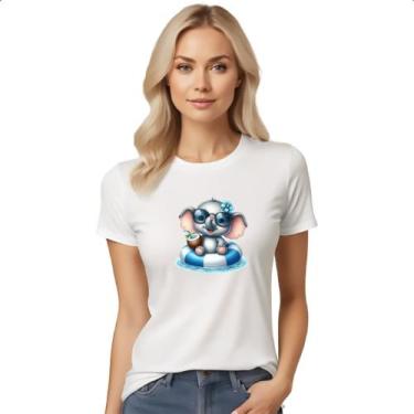 Imagem de Camiseta Baby Look Elefante na boia - Alearts, M