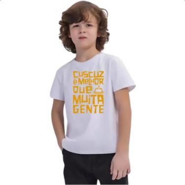 Imagem de Camiseta Infantil Cuscuz melhor que muita gente - Alearts, 8