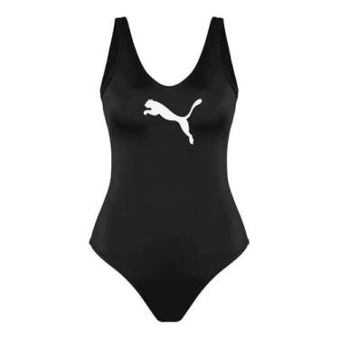 Imagem de Maiô Puma Clássico Feminino, Preto, GG