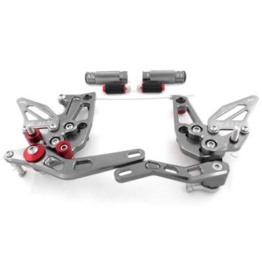 Imagem de Traseiros ajustáveis compatíveis com Triumph Speed Triple 1050 2011-2015, cinza