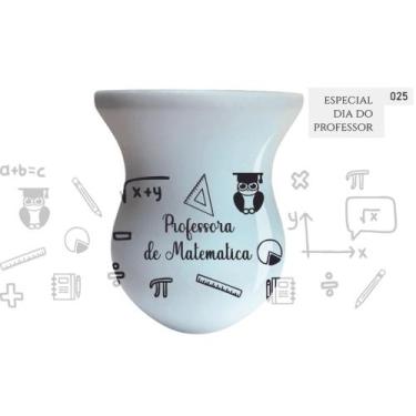 Imagem de Cuia de Madeira Branca Personalizada 360 - Dia dos Professores - Mix A