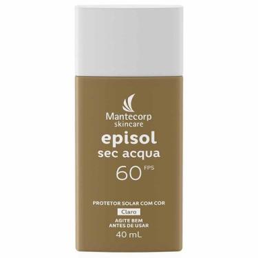 Imagem de Protetor Solar Facial com Cor Mantecorp Skincare Episol Sec Acqua FPS 