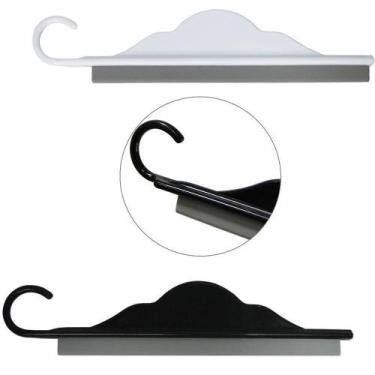 Imagem de Rodo De Pia De Plastico Com Gancho Preto / Branco 20X4,5Cm - Saz Comér