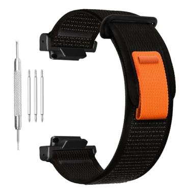 Imagem de Abanen Pulseira de relógio ultraleve de nylon com fecho de gancho e laço para Casio gshock GA-100/GW-B5600/DW-5600, pulseira elástica ajustável para GA 40gb/GM-5610 (preto)