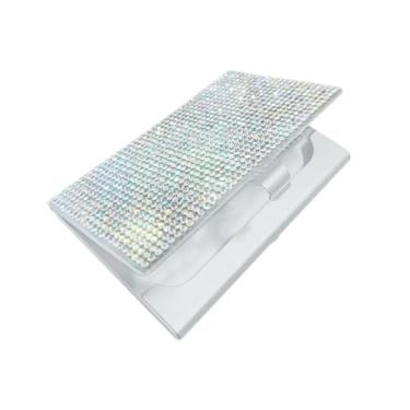 Imagem de YIJU Organizador de cartão de visita de cartão de visita de shinestone com latch cardcase Id Card Case para agências de viagens Escritórios de homens , Multicolorido