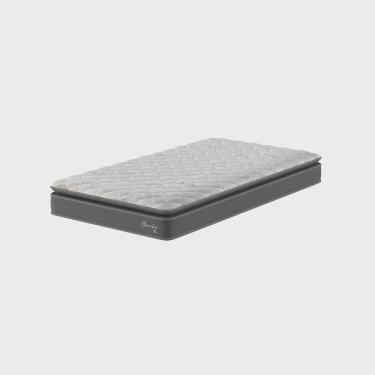 Imagem de Colchão Solteirão Montreal Classic 24X 198X 108 cm Branco/Cinza