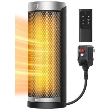 Imagem de Aquecedor Dreo para Banheiro e Ambientes Internos, 70° Oscilante, 5 Modos, Controle Remoto, Timer 12h, Plugue Segurança ALCI