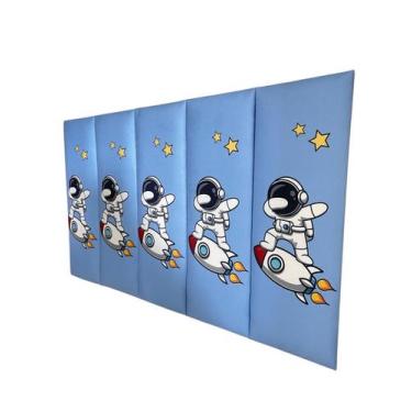 Imagem de Cabeceira Cama Solteiro Box infantil estofada auto colante - Envio Ime