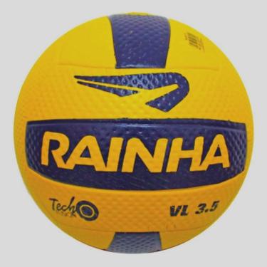 Imagem de Bola de Vôlei Rainha 3.5 Amarelo e Azul