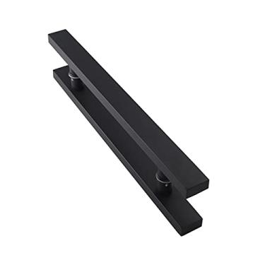 Imagem de Maçaneta de porta de vidro puxadores de porta de substituição manípulo de aço inoxidável maçaneta de porta de correr de escritório de 300 mm de orifício a orifício manípulo da porta da divisória de