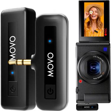Imagem de Microfone de mini câmera sem fio Movo para gravação de vídeo
