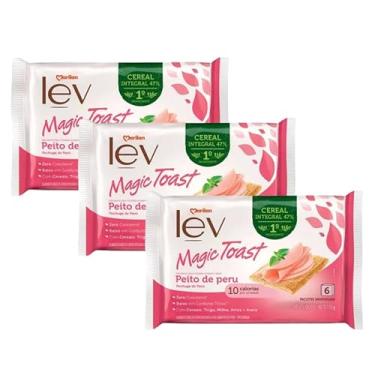 Imagem de 3 Torrada Lev Magic Toast Peito De Peru Marilan 110g