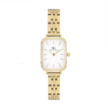 Imagem de Relógio Feminino Madison Square Dourado 20x26mm Pulseira de Metal 22cm