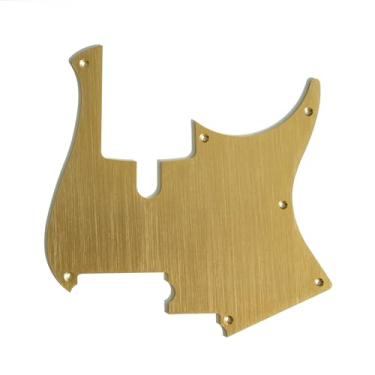 Imagem de Pickguard para baixo Yamaha BB Series, anodizado dourado, compatível com modelos BB234/434/734A/P34 de 4 cordas, 1 unidade