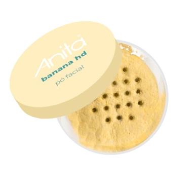 Imagem de Pó Facial Banana Anita Cosméticos HD Vegano - Efeito Matte, Controla Oleosidade e Sela Maquiagem - Textura Fina Sem Flashback