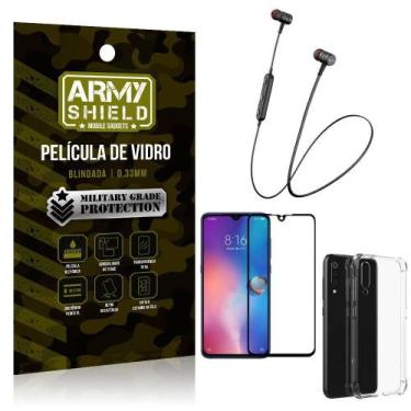 Imagem de Fone Bluetooth Hs-615 Mi 9+Capinha Anti Impacto+Película 3D - Armyshie
