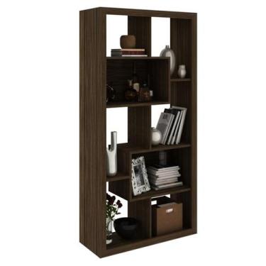 Imagem de Estante Aparador Uso Horizontal Ou Vertical E1712 Nogal Tecno Mobili, 