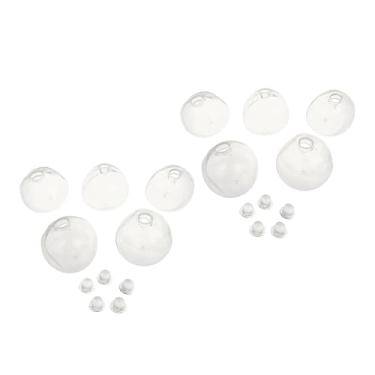 Imagem de Almencla 10pcs em branco Ball barulhento Ball Diy Kit Bolas de fluido artesanato DIY artesanato com tampas de brinquedos sensoriais vazios para crianças para, Claro