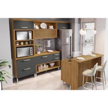 Imagem de Cozinha Modulada Nesher Princesa 5 Peças (1Aéreo+2Balcões+1Paneleiro+1