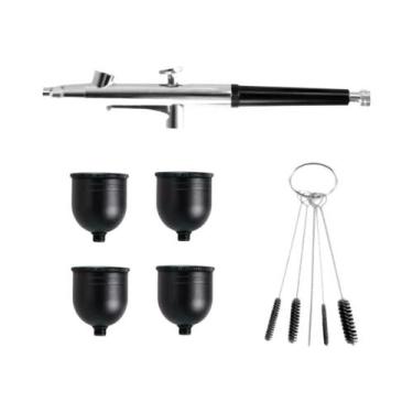 Imagem de Caneta Aerógrafo Portátil 0,3mm - Ação Única para Bolo, Unhas e Pintur