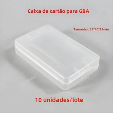 Imagem de Caixa de Armazenamento para Cartuchos GBA - Capa Protetora Retangular 