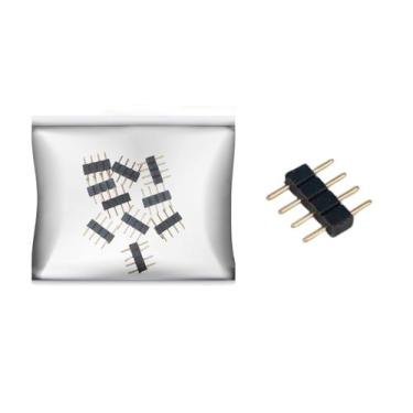 Imagem de 10x Conector Emenda Rápida 4 Vias Fita Led Rgb 3528/5050 - ROXO