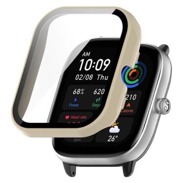 Imagem de Case Bumper Nsmart Compatível Com Amazfit GTS 4 / Gts 4 Mini, Bege