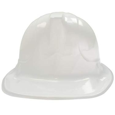 Imagem de NOVELTY GIANT WWW.NOVELTYGIANT.COM Conjunto de 12 chapéus de festa infantis de plástico branco (capacete, G, pacote com 12), Branco, L